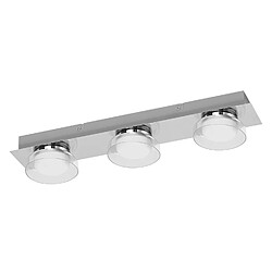 Ledkia Applique LED Salle de Bain Triple 18W Smart+ WiFi pour Miroir IP44 LEDVANCE 4058075573727 Argent