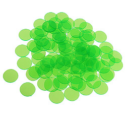 300pcs jetons de jeu de bingo professionnels comptant le nombre de jetons de bingo en plastique vert