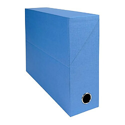 Boîte de classement carton Exacompta dos 9 cm bleue - Lot de 5