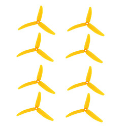 8 pièces 4 paires 5030 prop cw ccw hélice pour rc qav250 rc quadcopter jaune pas cher