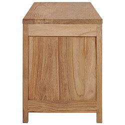 Acheter Maison Chic Meuble TV scandinave - Banc TV pour salon 115x30x40 cm Bois de teck massif -MN12168