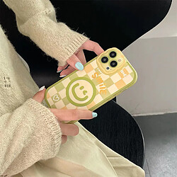 Avis GUPBOO Étui pour iPhone12Pro Plaid Winking Smiley Creative Mobile Phone Case Holder Femme