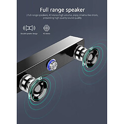 Universal BLACK STEREO MUSIQUE ENTERRE ENTENEUR USB BLUETOOTH HAUT-PARLEUR COLLAIRE ENTENEUX SANS SANGER BASS STEREO SUBWOOFER Haut-parleur Direct |Subwoofer pas cher