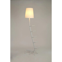 Inspired Lampadaire Centipede avec abat-jour, 1 x E27, blanc