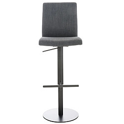 Non Tabouret de bar Cadiz tissu noir