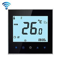 Wewoo Thermomètre noir 3A Type de chauffage de l'eau de charge Touch LCD Digital WiFi thermostat de la salle, Affichage Horloge / Température / Périodes / Temps / Semaine / Chaleur etc.