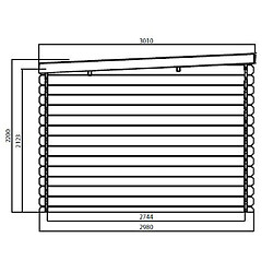 Acheter Solid Abri de jardin ROHAN 2980 x 2980 + 3611