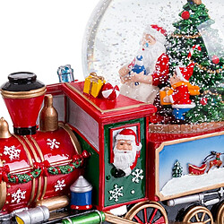 BigBuy Home Décorations de Noël Multicouleur Train 21,5 x 12 x 17,5 cm