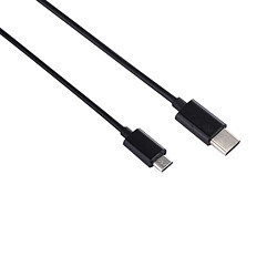 Avis Wewoo Câble noir pour Samsung, HTC, Huawei, Xiaomi, Meizu, OnePlus et autres Smartphones 28cm USB-C / Type-C Mâle à Micro USB de Charge de Synchronisation de Données