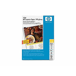 Pack de 50 feuilles papier photo glacé, A4, 180g/m2, HP, C6818A