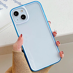 Coque en TPU + acrylique bicolore bleu pour votre iPhone 13 6.1 pouces