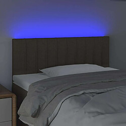 Avis Maison Chic Tête de lit moderne à LED lumineuse pour chambre - Décoration de lit Taupe 100x5x78/88 cm Tissu -MN65538