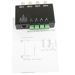 Acheter Wewoo 4 canaux BNC vidéo passifs à UTP RJ45 Balun Transceiver