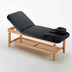 Avis Bodyline - Healt And Massage Table de massage fixe en bois professionnel 225 cm Comfort, Couleur: Noir