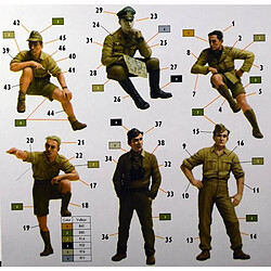 Avis Master Box Figurine Mignature Rommel And German Tank Crew (dak, 1941-1943)