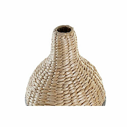 Avis Vase DKD Home Decor Fibre Naturel Gris (20 x 20 x 60 cm)