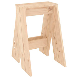 Avis vidaXL Tabourets lot de 2 40x40x60 cm bois massif de pin