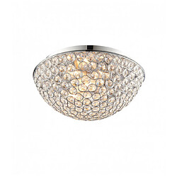 Endon Plafonnier Chryla, chrome et cristal