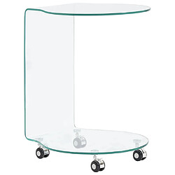 vidaXL Table basse 45x40x58 cm Verre trempé