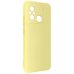 Avizar Coque pour Xiaomi Redmi 12C Semi-rigide Soft-touch Fast Cover Jaune