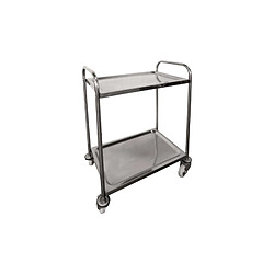 Servante 100 KG INOX 2 plateaux 610x410 mm