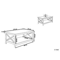 Avis Beliani Table basse MDF Noir FOSTER