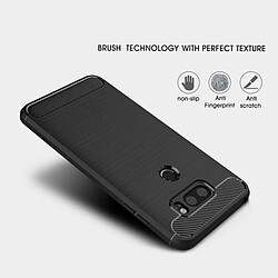 Acheter Wewoo Coque pour LG V30 Texture Brossé En Fiber De Carbone Antichoc TPU Armure De Protection Armée marine