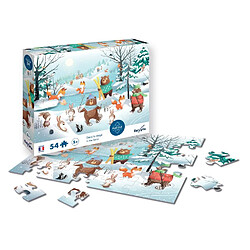 SentoSphère Puzzle 54 pièces - dans la neige