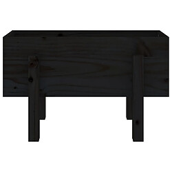 Acheter vidaXL Jardinière noir 62x30x38 cm bois massif de pin