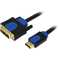 Logilink CHB3103 Câble HDMI V1.4 Ethernet vers DVI Mâle/Mâle 3 m + Colour box Logo Noir