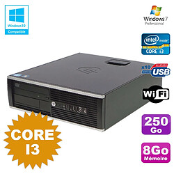 PC HP Compaq 6200 Pro SFF Core i3 3.1GHz 8Go Disque 250Go DVD WIFI W7 Pro - Occasion