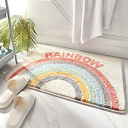 Universal Tapis de bain floqué tapis de salle de bains intérieur capteur de saleté absorbant tapis de bain antidérapant à la maison sur le sol accessoires de salle de bains | serviettes de bain (40 * 60cm)