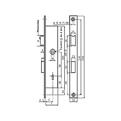 Metalux Serrure modèle n2