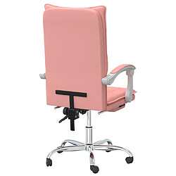 Acheter vidaXL Fauteuil inclinable de bureau Rose Similicuir