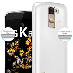 Cadorabo Coque LG K8 2016 Etui en Argent pas cher