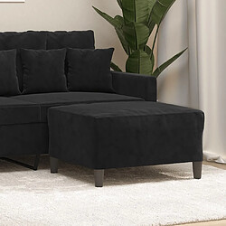 vidaXL Repose-pied Noir 70x55x41 cm Velours 