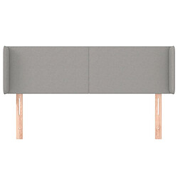 Avis Maison Chic Tête de lit scandinave avec oreilles,meuble de chambre Gris clair 147x16x78/88 cm Tissu -MN36133