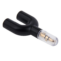 Acheter Wewoo Dédoubleur Adaptateur Jack noir 3.5mm Stéréo Mâle à Double 3.5mm Femelle Splitter