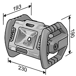 Projecteur de chantier LED 18V CL 2000 18.0 FLEX - sans batterie ni chargeur - 472921