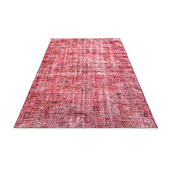 Avis Vidal Tapis de laine 236x145 rouge Ultra Vintage