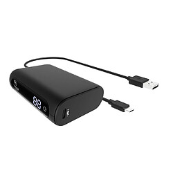 Tiger Powerbank 10000mAh Power Delivery Quick Charge avec 2 Câbles USB-C Noir