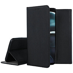 Htdmobiles Housse pour Motorola Moto G14 - etui coque pochette portefeuille + film ecran - NOIR MAGNET