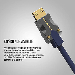 Avis Monster Câble HDMI M3000 UHD 8K HDR Dolby Vision 48Gbit/s 3m Bleu