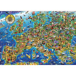 Educa Borras EDUCA PUZZLE 500 LA FOLLE CARTE D'EUROPE