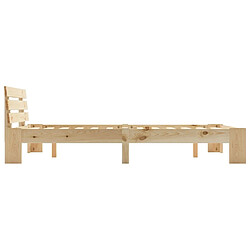 Acheter Maison Chic Lit adulte - Lit simple Cadre de lit,Structure du lit Contemporain Bois de pin massif 120 x 200 cm -MN19222