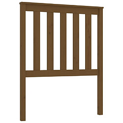 vidaXL Tête de lit Marron miel 81x6x101 cm Bois massif de pin