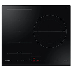 Table de cuisson induction 60cm 3 feux 7400w noir - NZ63B6056GK - SAMSUNG