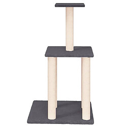 Avis Arbre à chat avec griffoirs,niche pour chat en sisal gris foncé 85,5 cm -MN75146