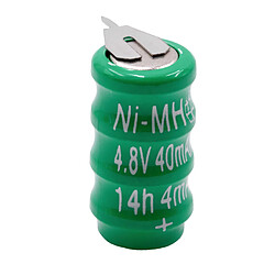 vhbw NiMH Remplacement de la pile bouton (4x cellule) type V40H, 40mAh 4.8V convient pour les batteries de modélisme, l'éclairage solaire, etc.