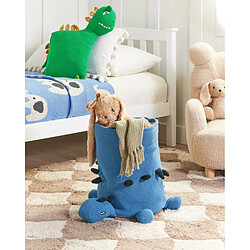 Beliani Panier de rangement pour enfants dinosaure bleu BAGNU